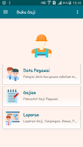 Android application Buku Gaji Pegawai/Karyawan screenshort