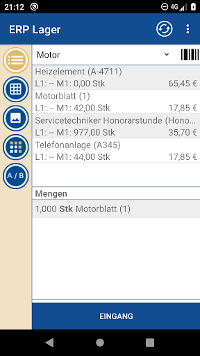 ERP Lager Screen 2