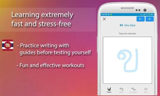 Android application Thai Alphabet, Thai Letters Wr screenshort