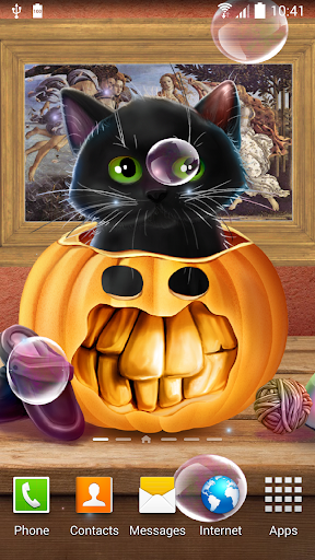 Cute Halloween Live Wallpaper Screen 3