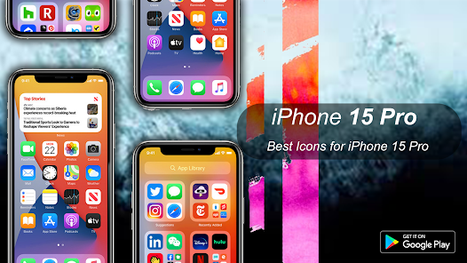 Captura 21 iPhone 15 Pro Theme & Launcher android