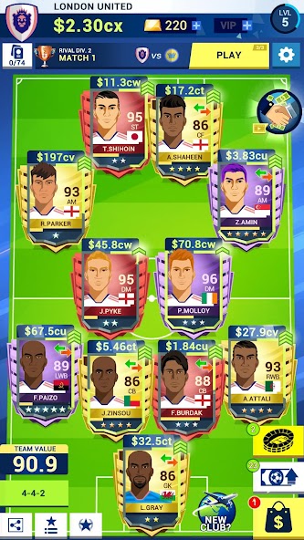 Idle Eleven - Soccer tycoon 1.34.6 APK + Mod (Unlimited money / Unlocked / VIP / Unlimited) for Android