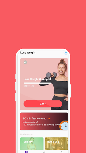 Android application Exercices for Women screenshort