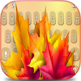 Bright Autumn Leaves Keyboard Background 🍂 icon