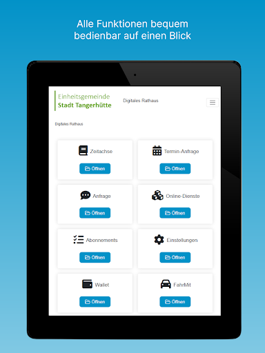 Digitales Rathaus Tangerhütte