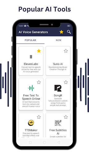 Android application AI Voice Generator - All tools screenshort