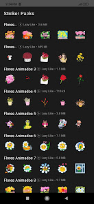 Captura de Pantalla 2 Stickers de Flores Animados pa android