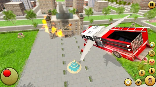 Fire Truck Robot Transform - F