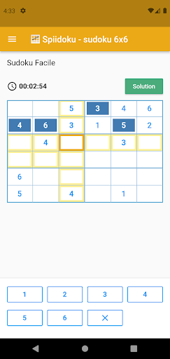 Android application Spiidoku screenshort