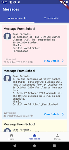 Gurukul World School Screen 2