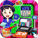 Airport Cashier Shopping Games icon