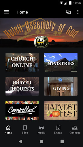 Android application Hulett Assembly of God screenshort