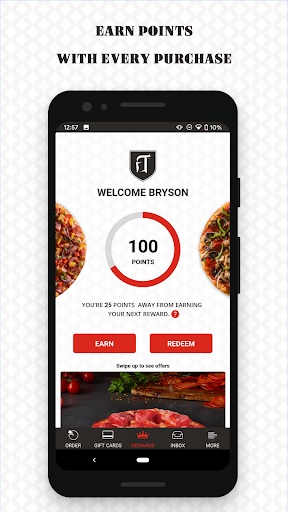 Round Table Pizza Rewards Screen 2
