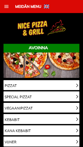 Android application Nice Pizza & Grill screenshort