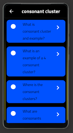 consonant cluster Screen 2
