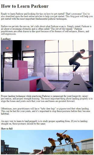 How to Do Parkour Drills Screenshot 1 - AppWisp.com