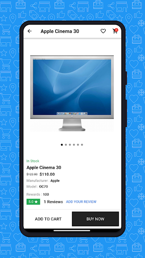 Screenshot of OpenCart Mobile App