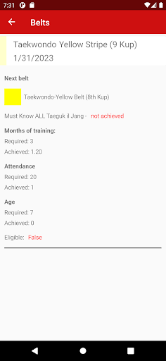 Master Joe Taekwondo Screen 3