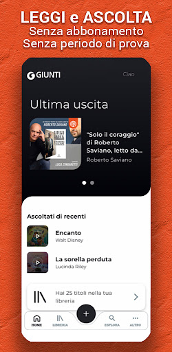 Android application Giunti Audiolibri screenshort