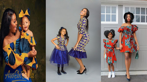 Daughter  Mom African Kitenge