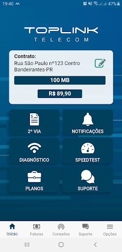 Toplink Telecom Screen 2