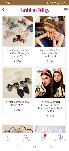 Android application Fashion Alley Women Accessory screenshort