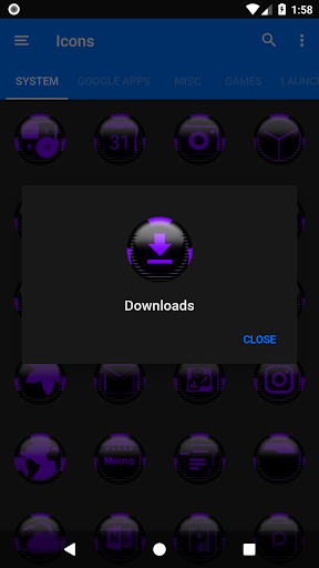 Purple Icon Pack Style 6 Screenshot 4 - AppWisp.com