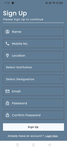 Android application DAPS Connect screenshort