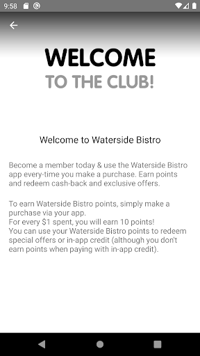 Waterside Bistro Screen 3