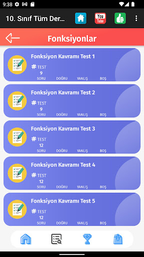 10. Sınıf Tüm Dersler Test Çöz Screen 3
