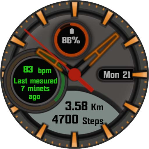 Analog watch face NB_05 Download on Windows