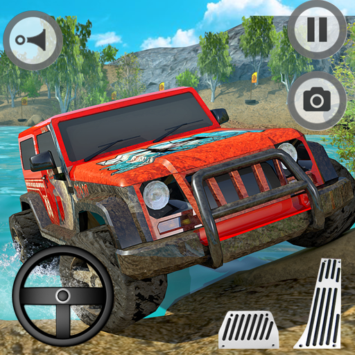 Offroad 4X4 Jeep Hill Climbing  Icon