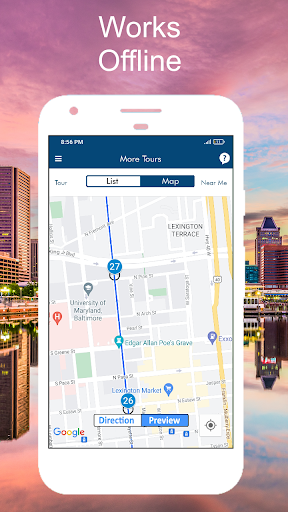 Screenshot of Baltimore Maryland Tour Guide