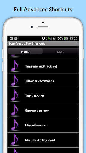Shortcuts for Sony Vegas Pro