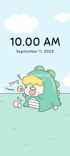 Kawaii Dino Wallpaper 4K Screen 3