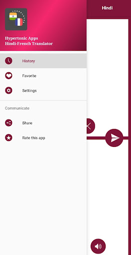 Hindi - French Translator Screen 3