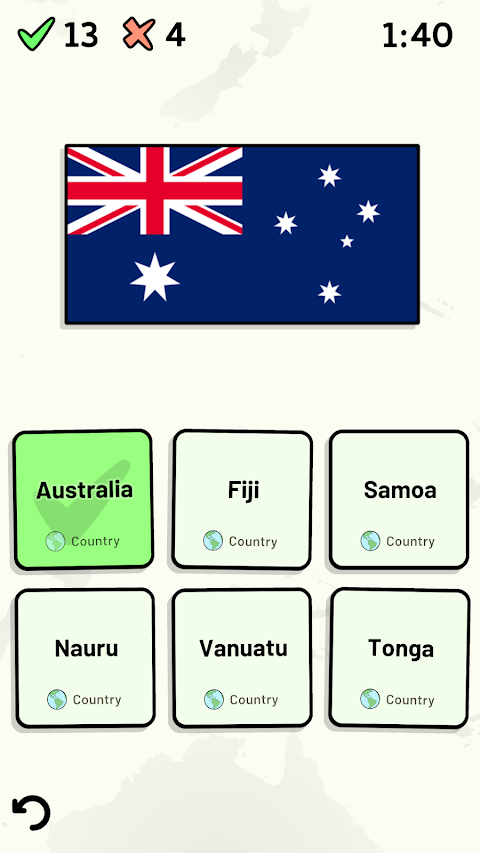 Countries of Oceania Quizのおすすめ画像2