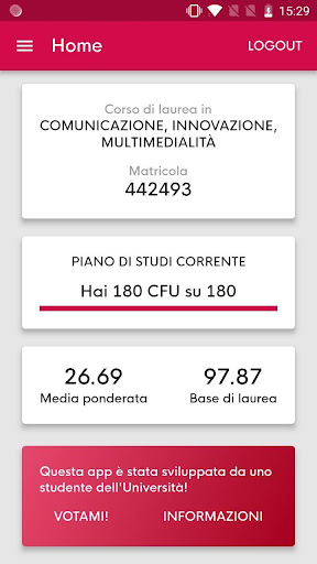 Anteprima dell'app