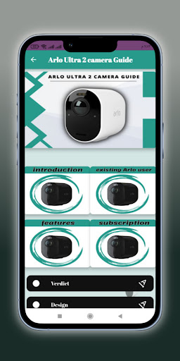 Arlo Ultra 2 camera Guide Screen 2
