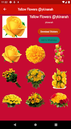 Flores Amarillas Stickersのおすすめ画像3