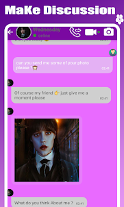 Wednesday Addams Fake call & V