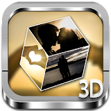 Romantic 3D cube Live WP icon