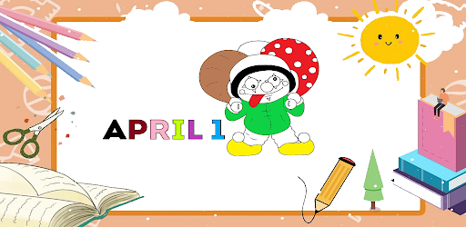Android application April Fools Coloring Book screenshort
