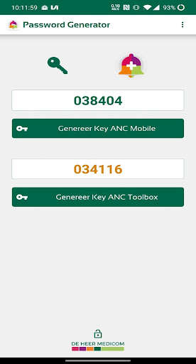 Android application ClientPasswordGenerator screenshort