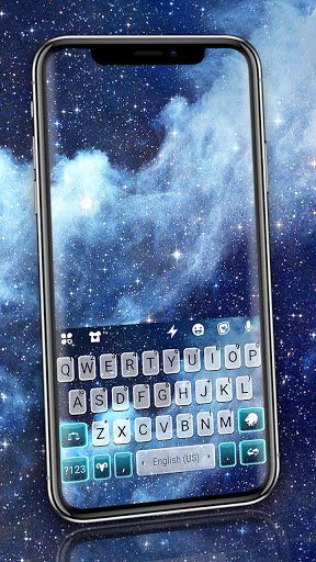 Android application Night Sky Clouds Keyboard Back screenshort