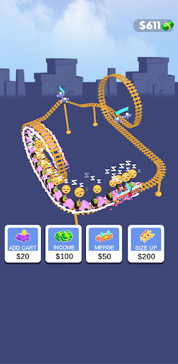 Android application Crazy Coaster Idle screenshort