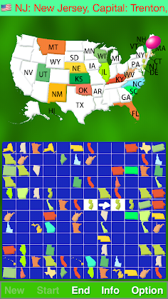 Map Solitaire - USA - Screenshot 1