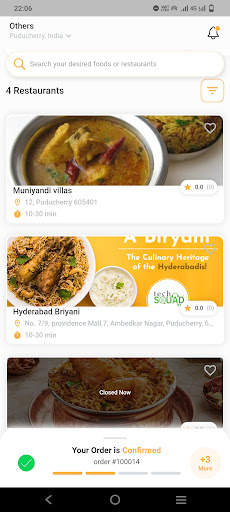 Android application Proffer : Food Delivery screenshort