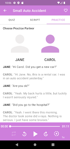Screenshot of English Conversation