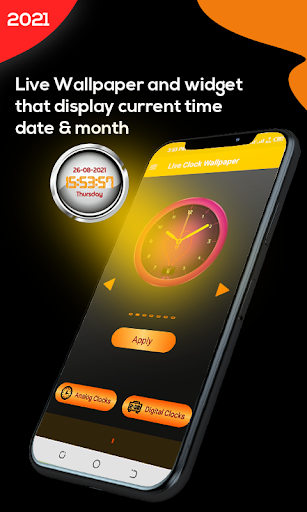 Clock live wallpapers AOD Screen 2